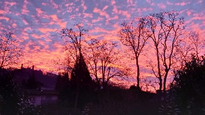 Sonnenaufgang über Auerbach | Bild: G. Kuch